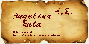 Angelina Rula vizit kartica